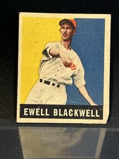 1948-49 Leaf Baseball Card #39 Ewell Blackwell (RC)