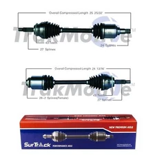 SurTrack Pair Set of 2 Front CV Axle Shafts For Mitsubishi Eclipse 3.8 Manual