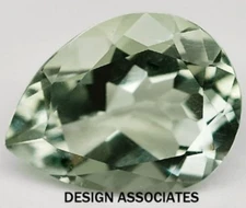 GREEN AMETHYST 10 x 7 MM PEAR CUT AAA ALL NATURAL