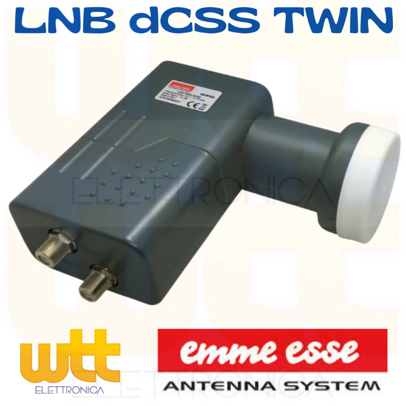 EMME ESSE LNB dCSS SCR 2 USCITE ILLUMINATORE CONVERTITORE SKY HD