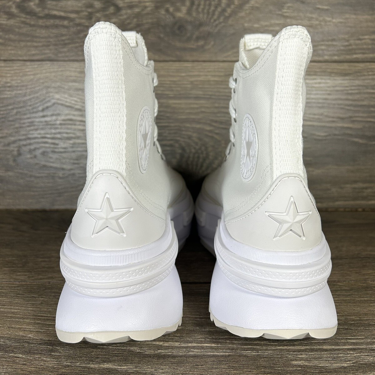 Converse Womens Run Star Legacy CX Hi White Platform Shoes