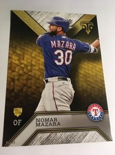2016 Topps Triple Threads Jumbo 5x7 Nomar Mazara Rangers RC 95 #’d 01/49