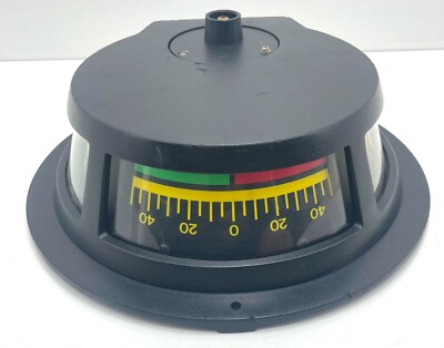 Panoramic Rudder Angle Indicator 3 faces Range -45° 0° +45° Ship`s Vintage #E5