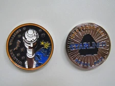 Boeing CST-100 Starliner Crew Flight Test Challenge Coin NASA Space Rocket