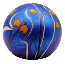 VERY BEAUTIFUL ORIENT & FLUME AMERICAN ART GLASS PAPERWEIGHT 1978 - RARE L@@K