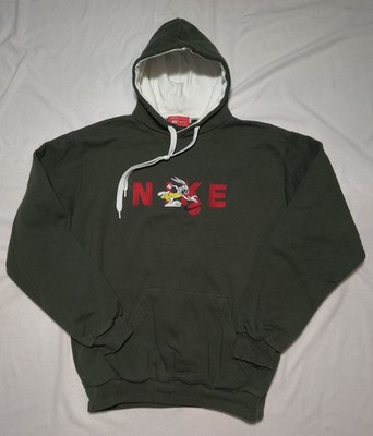 Vintage Nike Hoodie XL Bugs Bunny Looney Tunes 90s Made in USA Embroidery Rare