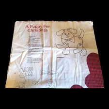"A Puppy for Christmas" Cut & Sew Fabric Panel Dream Spinners