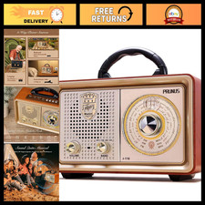 Portable AM FM Radio, Battery Operated AC Power, Compact Design, Great Sound