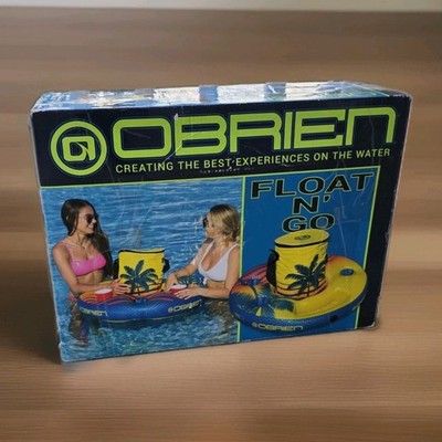 O'Brien Float 'N Go Island Tote Lounge Pool Drinks Holder Inflatable NEW