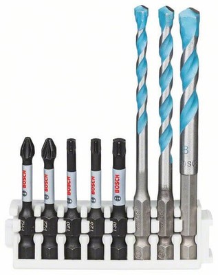 Bosch Schrauberbitpack Pick and Click MultiConstruction Drill und Impact Control
