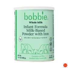 Bobbie Grass Fed Whole Milk Infant Powdered Formula - 14oz
