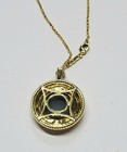 Vintage HN Heng Nai Blue Druzy Gold Tone  Jewelry Set — photo 5