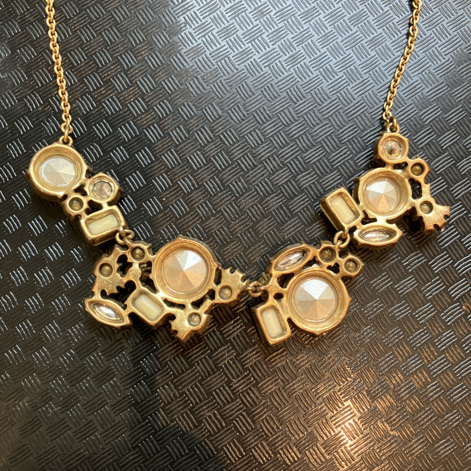 J.Crew Multi Shaped Stones statement necklace - image 4