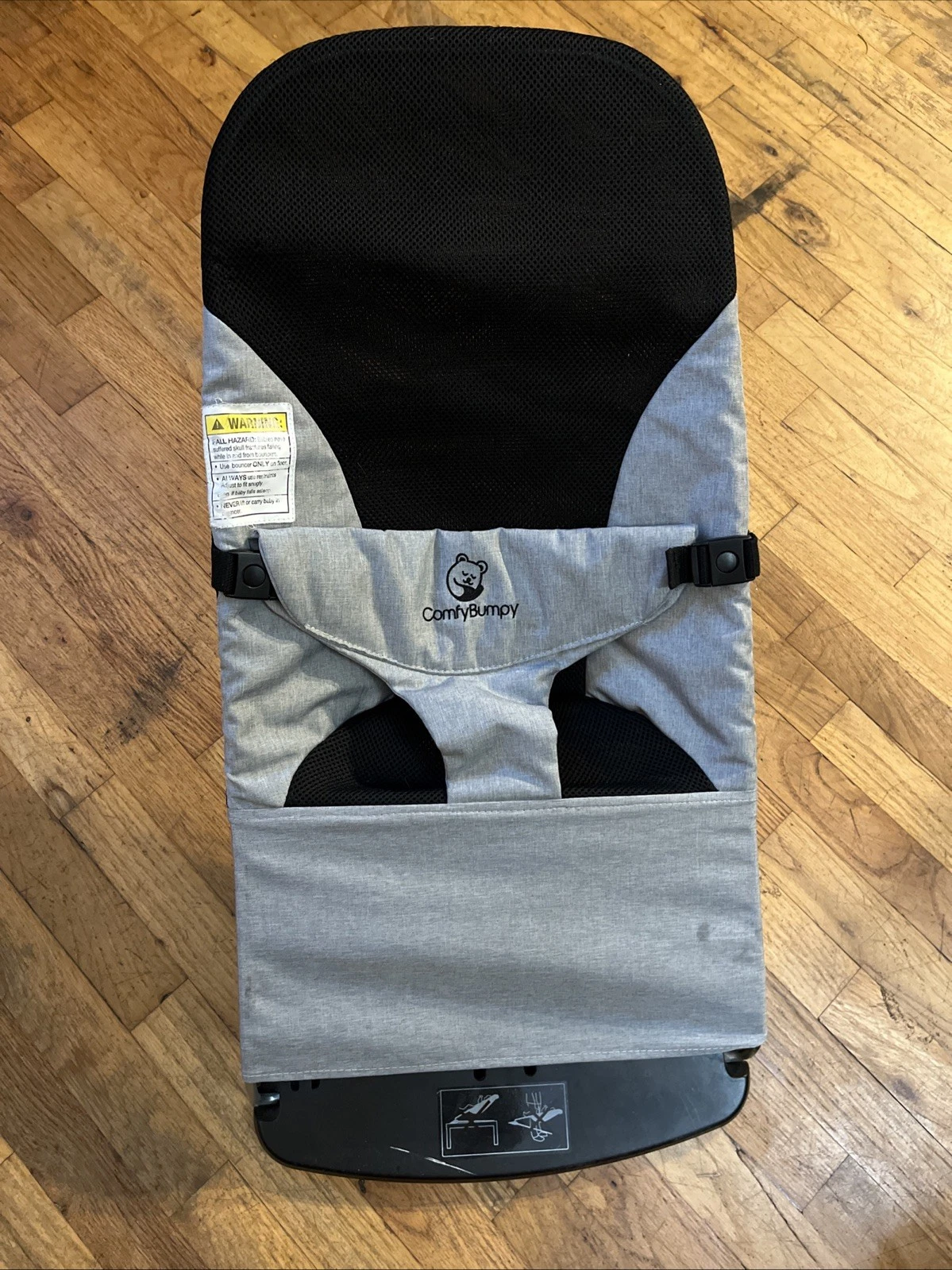 ComfyBumpy Ergonomic Baby Bouncer Seat - Bonus Travel Safe, Portable