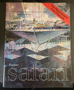 Pontiac Firebird Safari 1967 World's Fair Expo Sales Brochure Fairmont Minnesota
