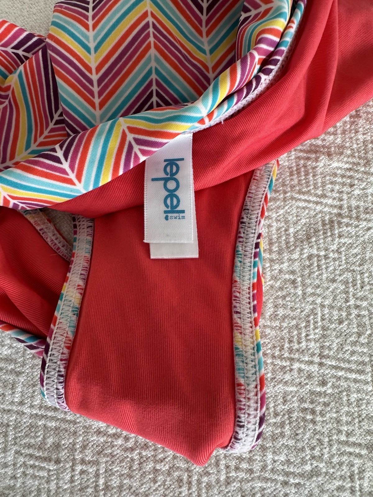 Lepel Disco Pattern Multicoloured Strapless Bikin… - image 7