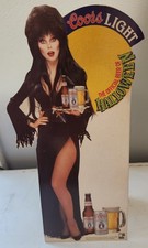 1991 Halloween Elvira Coors Light 8 &frac12;" Tabletop Standee Display