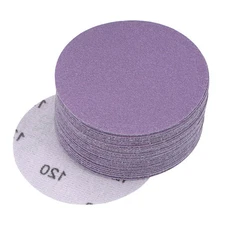 30Pcs 120 Grits Purple Sanding Discs for WOOD METAL PAINT FINISHING Wet Dry