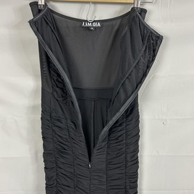 I.AM.GIA Jumpsuit Medium Ophelia Ruched Mesh Black Party Bodycon Night Out Sexy