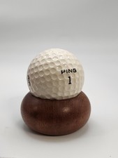 Ping Golf Ball Solid White Ping Eye Karsten Collectors Ball Vintage
