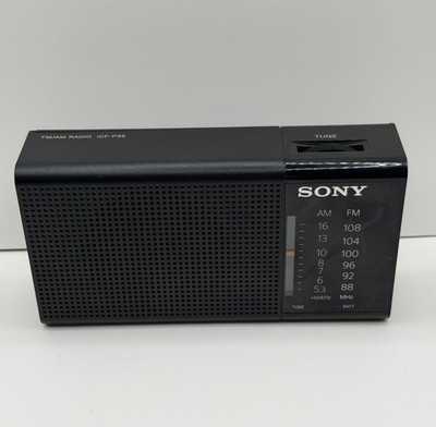 Vintage Sony ICF-P36 Portable AM/FM Radio - Compact Pocket Receiver