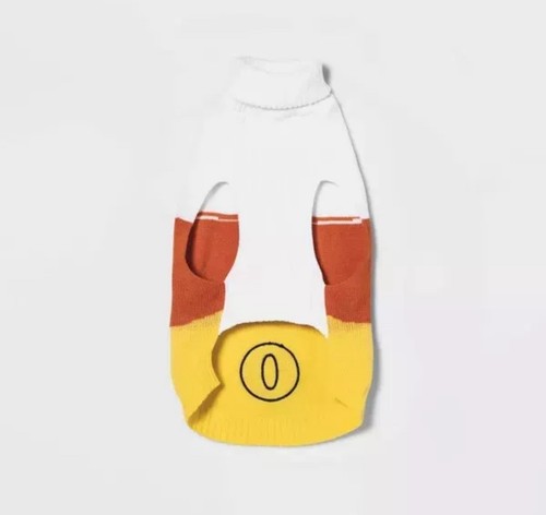 🥥 Hyde & EEK Boutique Halloween Candy Corn Boo Dog taglia XL🆕 come mostrato👇 - Foto 4 di 6