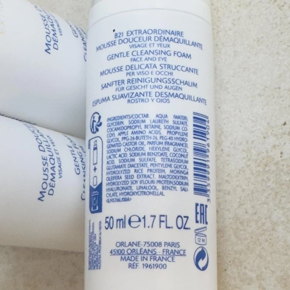 Orlane B21 Extraordinaire Espuma Limpiadora Suave 50 ml Desmaquillante Facial Ojos Foto 3 de 4
