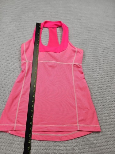 Lululemon Shirt Womens 8 Pink Racer Back Tank Top Athletic Gym Fitness - Picture 2 of 6