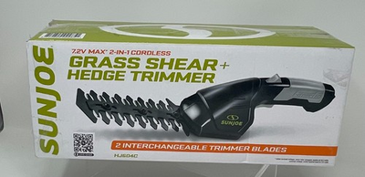 #ad NEW Sun Joe HJ604C Cordless Grass Shear Hedger Trimmer 2 in 1 7.2 V $34.95