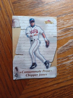 2000 Fleer Showcase Chipper Jones Consummate Prose #3CP Braves