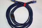 Blue Braided Cables TV 94" Over 7 ft long MONSTER Thx CABLES VG Rca Audio/video — photo 1