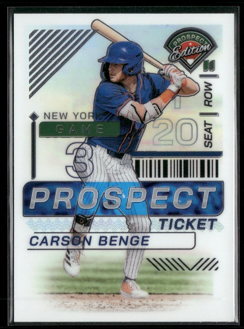 Carson Benge 2024 Panini Prospect Edition Holo New York Mets #98