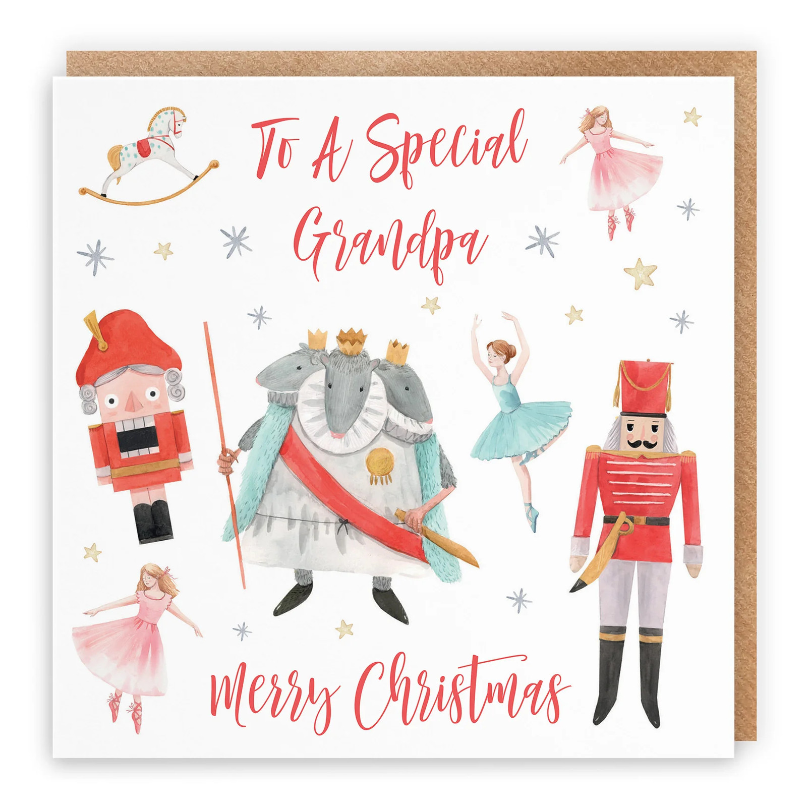 Grandpa Christmas Card Nutcracker