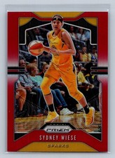 SYDNEY WIESE 2020 PANINI PRIZM WNBA #65 RED PRIZM SP 209/275 LOS ANGELES SPARKS