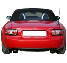 FOX Sportauspuff re li je 1x115x85mm eingerollt für Mazda MX5 Typ NC 1.8l 2.0l 