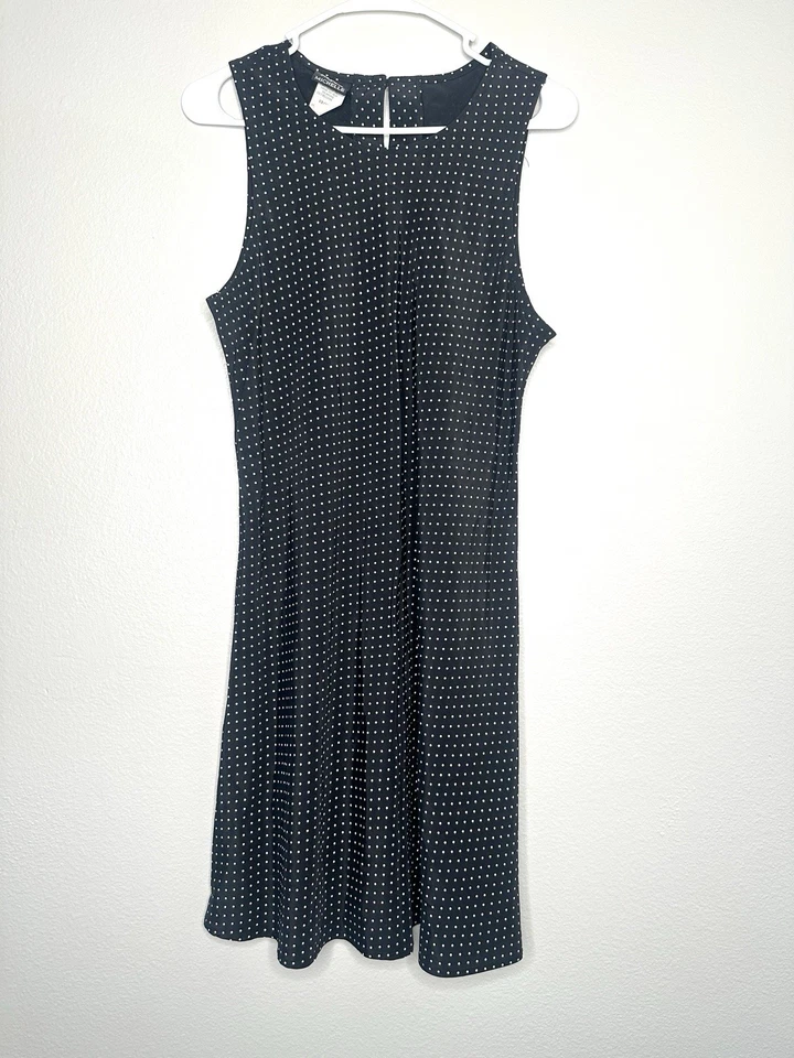 Vestido Babydoll Vintage My Michelle Negro Lunares MOD 1960s M Foto 2 de 4