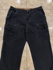Duluth Trading Fire Hose Cargo Pants  Mens 44X30 Black Canvas Relaxed Fit 92204 — photo 3