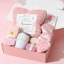 Self Care Gift Basket for Women, Pink Birthday Gifts for Women, Valentine'S Day 