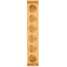 Wine Cup Storage Rack Bamboo Creative Red Wine Holder With 6 Holes