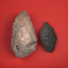 Ancient Arrowheads Lot Of 2 2500bc Authentic