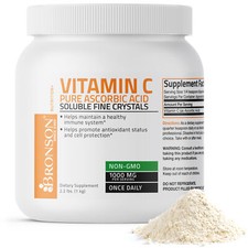 Vitamin C Powder Pure Ascorbic Acid Soluble Fine Non GMO Crystals Powder
