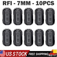 10x 7mm Ferrite Beads Clip-on Ring Core RFI EMI Noise Filter Clamp Choke Coil US
