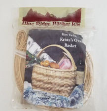 Blue Ridge Basket Kit Krista's Oval Basket, Opened, Unused, 1985, 14" x 15" x 9"