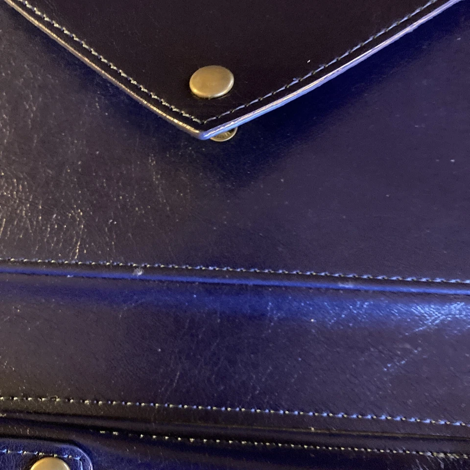 Envelope Wallet Strap Leather Case Cover For Samsung Tab S7/S7 Plus (Blue Color) - Image 2 of 4