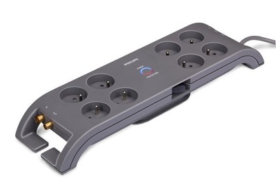 Philips 8-fach Steckdose - SPN5085B/19 - 230V - Typ E - Schwarz しもやま様 専用