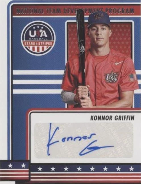2023 Panini USA Baseball Stars & Stripes - Konnor Griffin #NTDP-KG 2023 Panini USA Baseball Stars & Stripes - Konnor Griffin #NTDP-KG