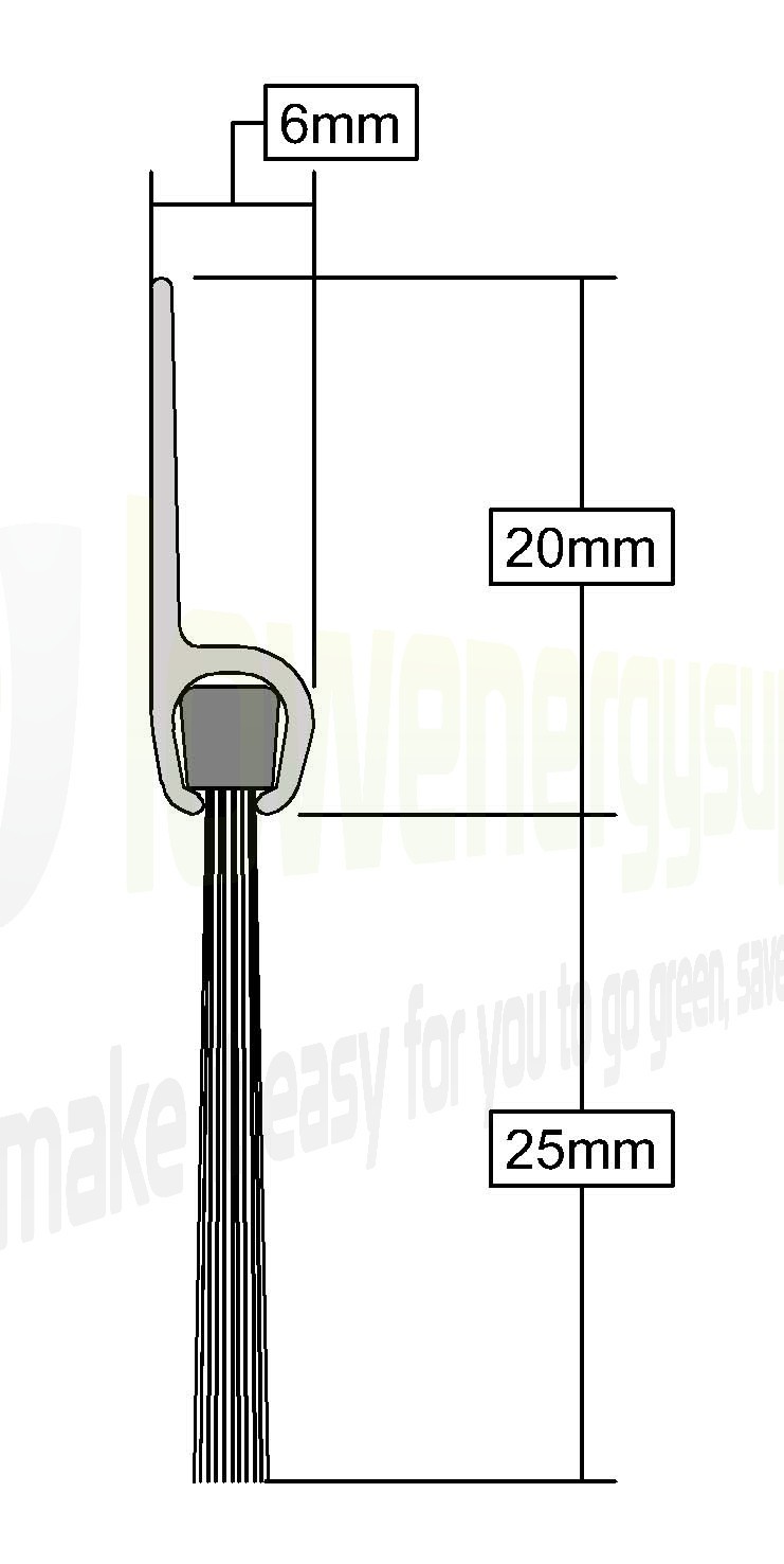 Wood Stormguard Draught Excluder Premium Bottom Door Seal Strip Paintable  914mm