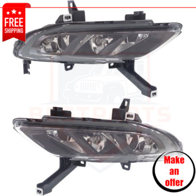 Front Fog Light set of 2 pc w/bulb for 2016-2018 Nissan Maxima S, SL, SR, SV