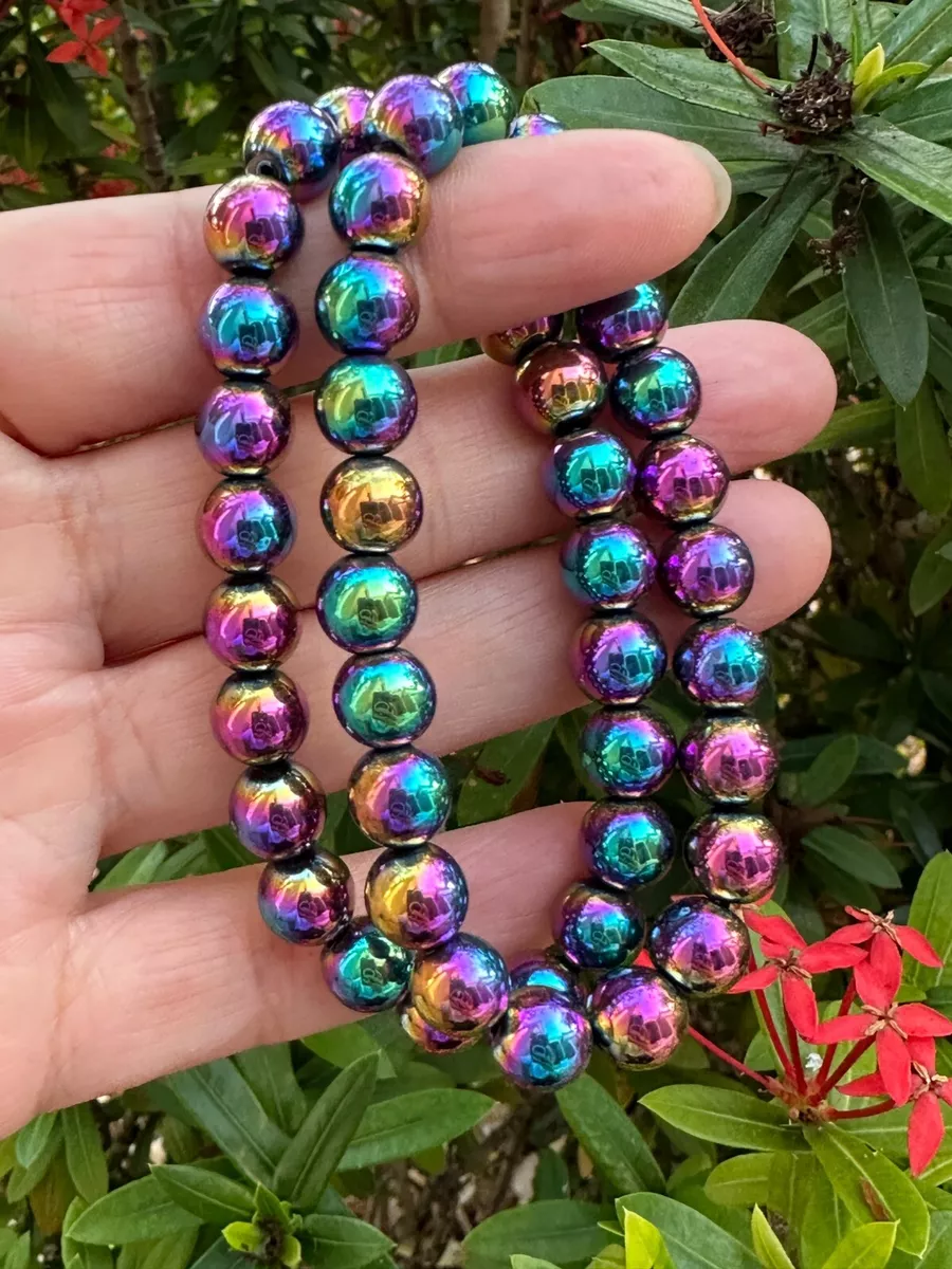 Imagination Rainbow Hematite Beaded Bracelet