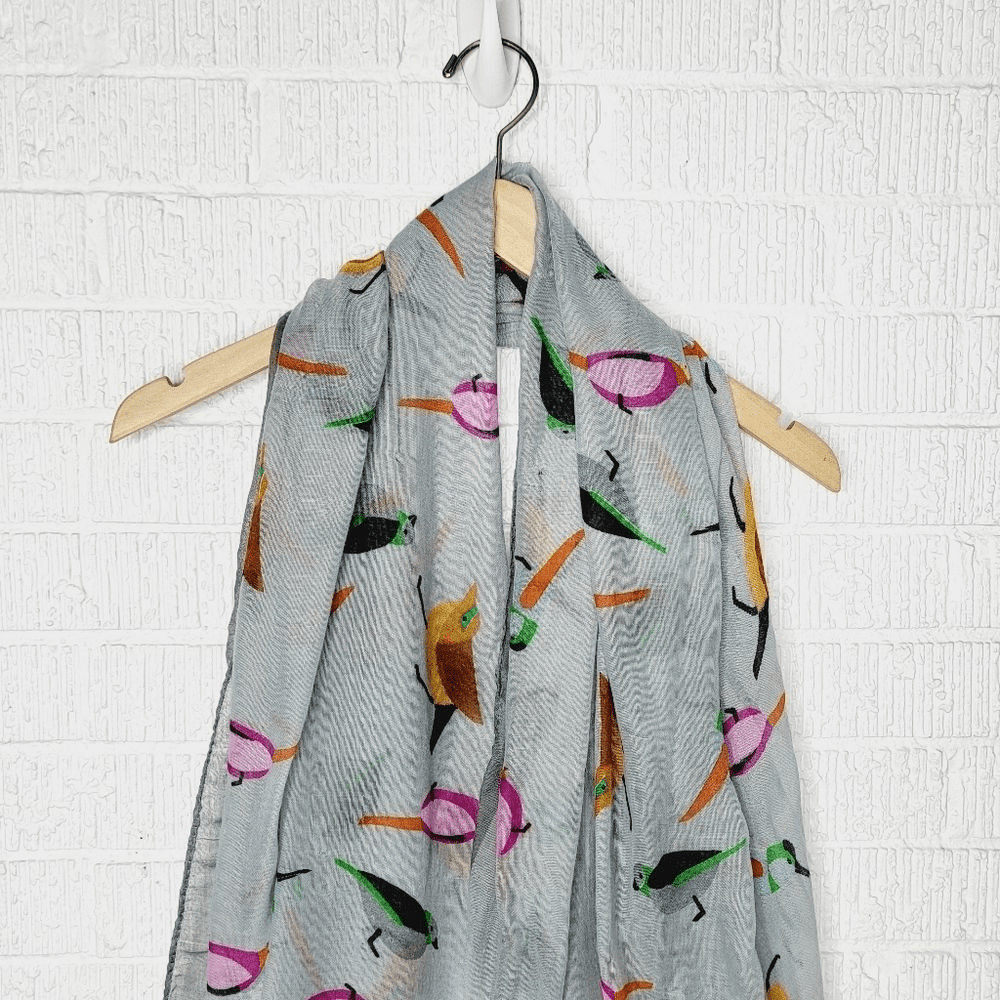 Bird patterned  scarf - image 8